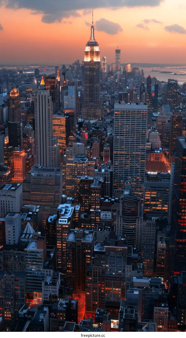 New York City Skyline at Dusk