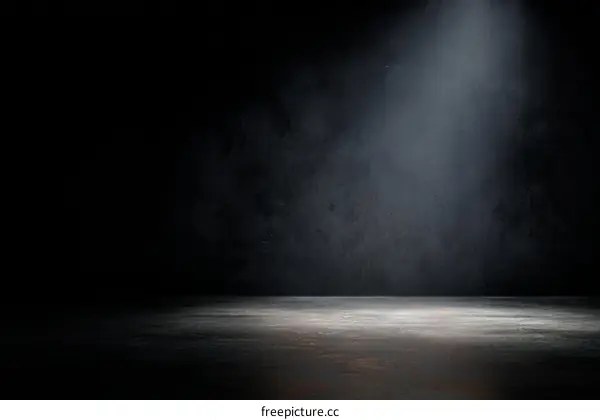 Dark Studio Background with Spotlight