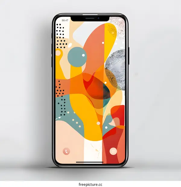 Abstract Colorful Phone Wallpaper Design