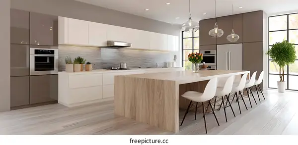 Modern Kitchen Interior Design Illustration