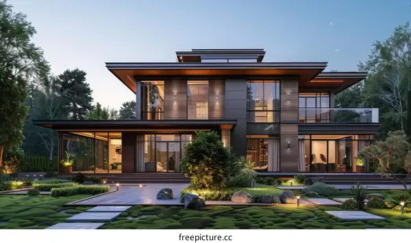 Modern Luxurious House Exterior Design