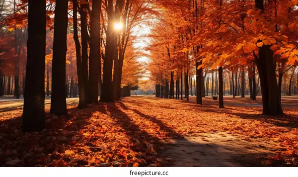 Autumn Foliage in the Park