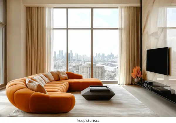 Modern City Apartment Living Room