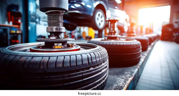 Tire Changing and Repair Shop Workshop