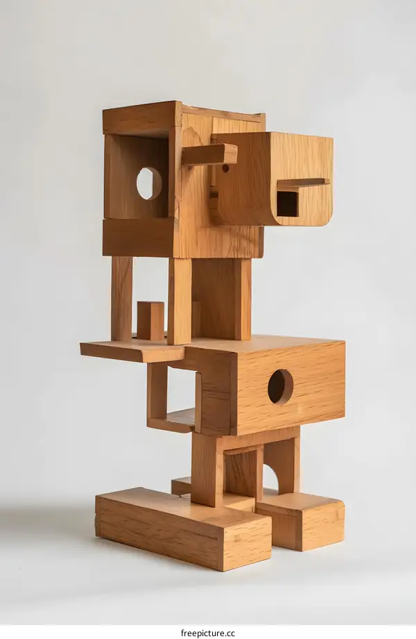 Wooden Sculpture of a Figure