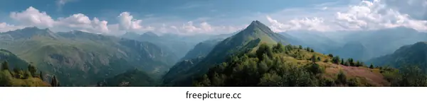 Majestic Mountain Range Panorama