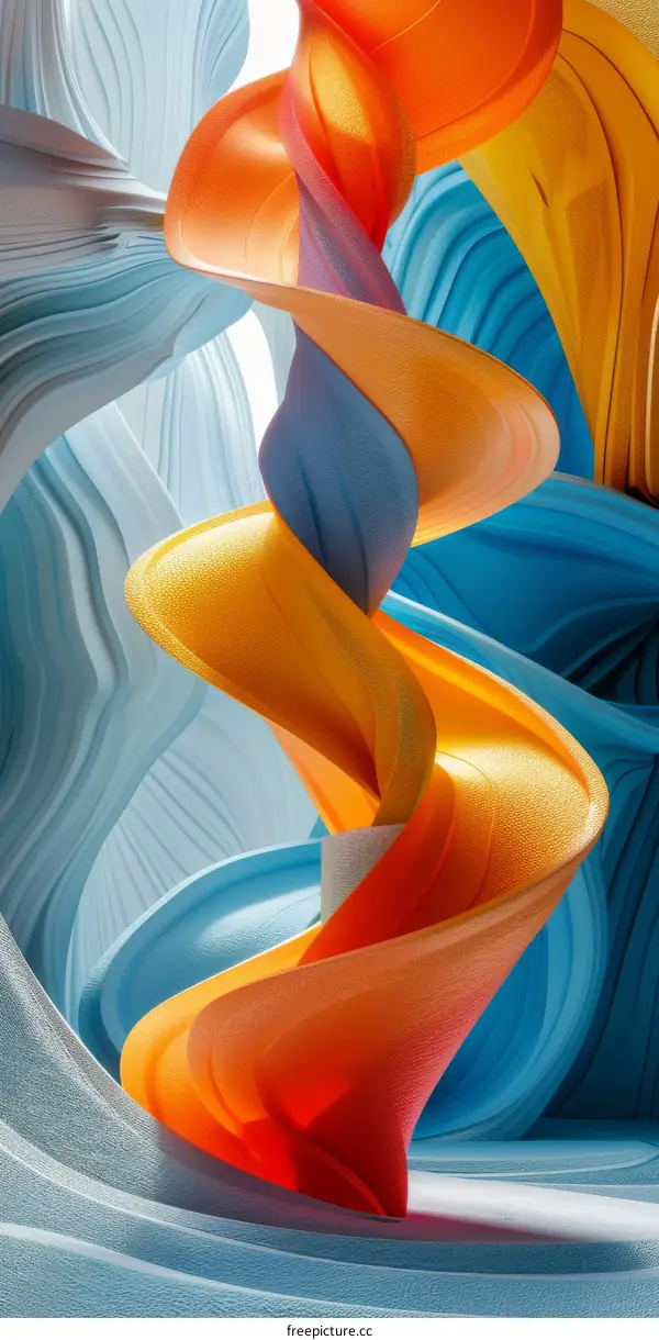 Abstract Colorful Spiral Design