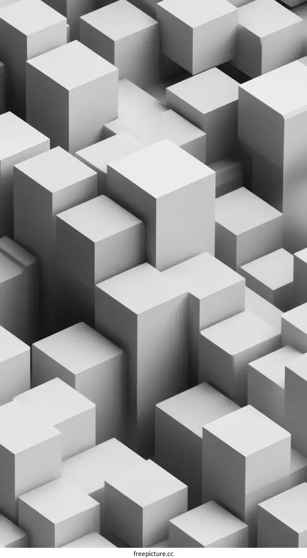 Abstract Geometric Cube Composition Design