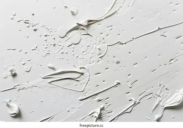 White Textured Paint on Canvas