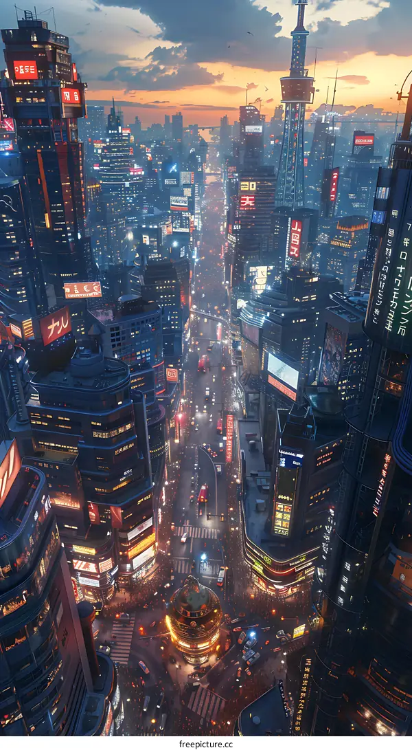 futuristic city