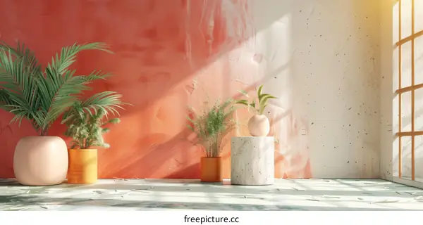 Stylish Modern Interior Design with Plants