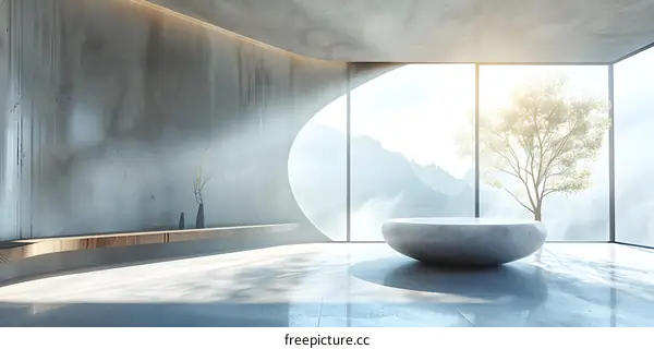 Concrete minimalist house