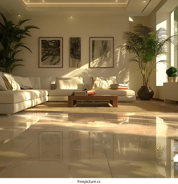 Indoor simple modern style living room