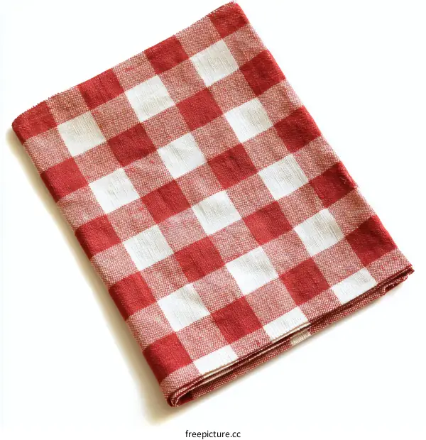 Classic Red and White Checkered Tablecloth