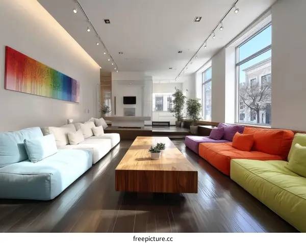 Modern Colorful Modular Sofa Living Room