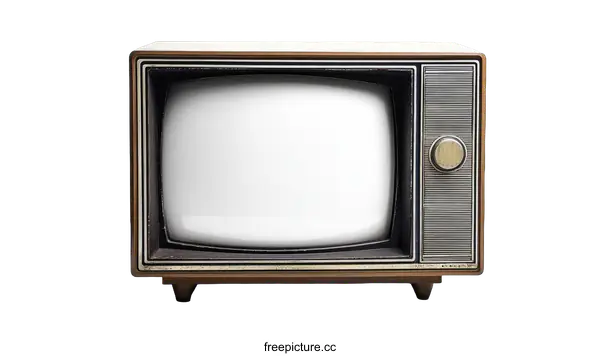 [Transparent Background PNG]Vintage Retro Television Set