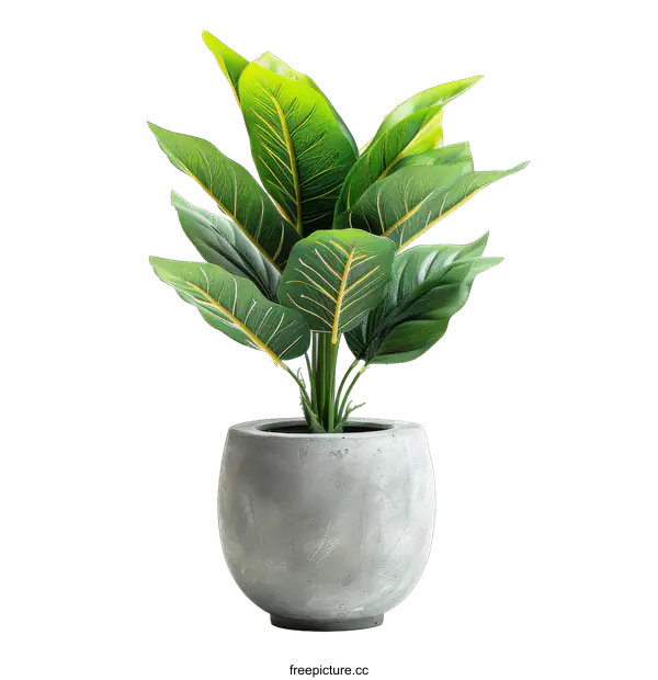 [Transparent Background PNG]Alocasia lauterbachiana potted plant