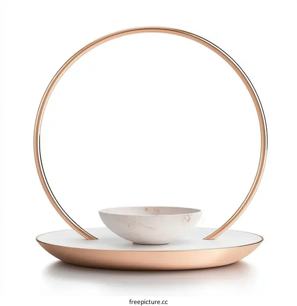 Modern Abstract Decorative Bowl Stand