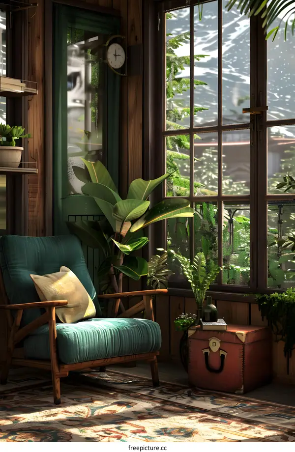 Cozy Cabin Interior Design With Window View