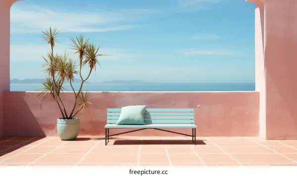 Tranquil Mediterranean Haven: A Stunning Sea View from a Luxurious Greek Villa