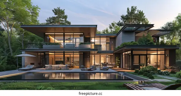 Modern Luxury Mansion Exterior Design