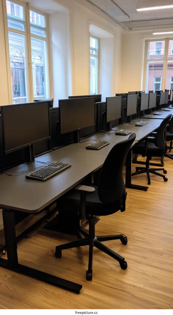 Modern Computer Lab Interior Design