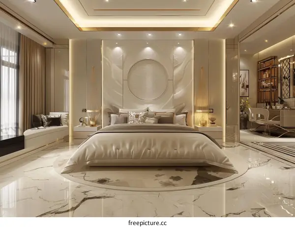 Luxury Bedroom Interior Design Illustration