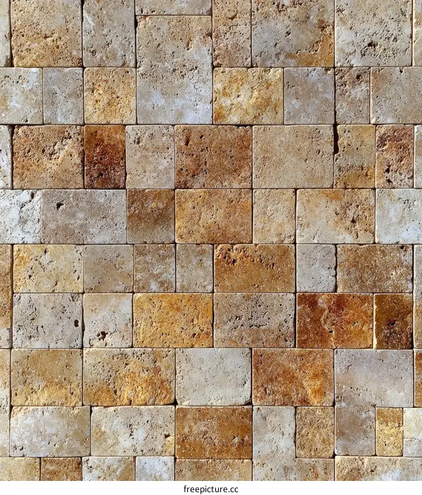 Beige and Brown Stone Wall Tiles