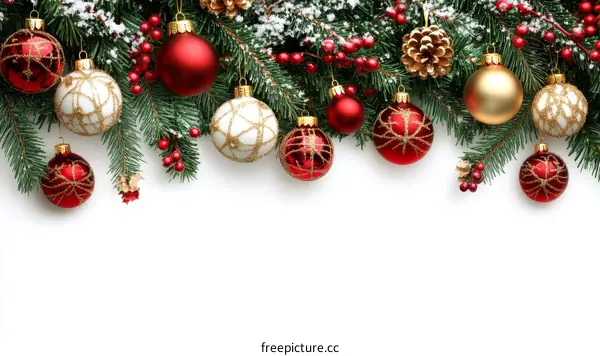 Christmas Ornament Border Design