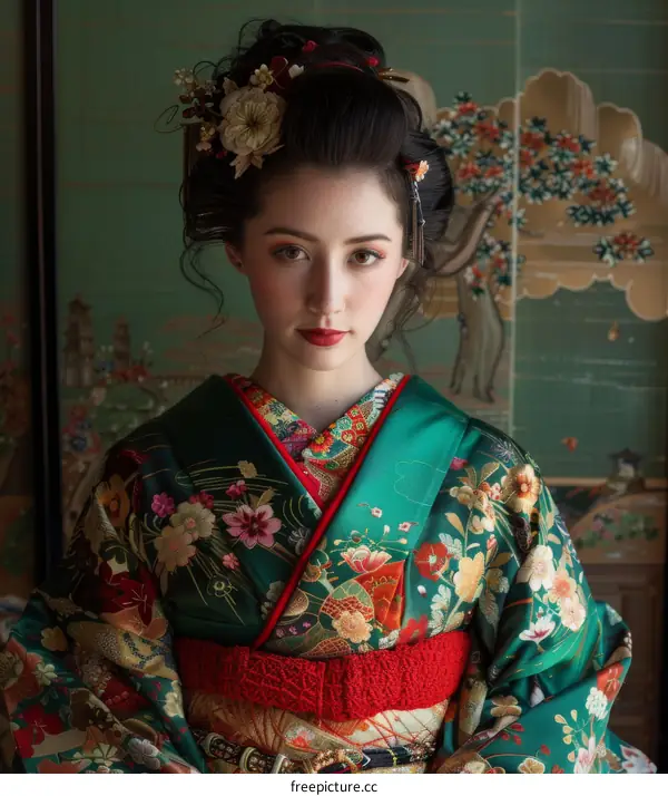 Woman in Kimono