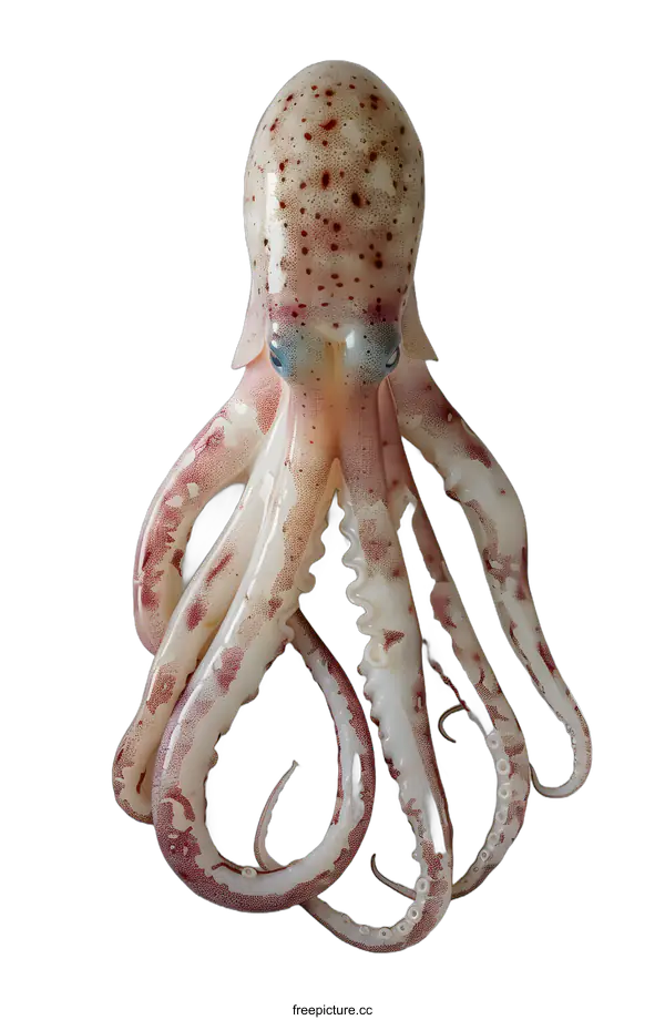 [Transparent Background PNG]Octopus on a White Background