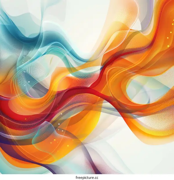 Abstract Colorful Wave Background