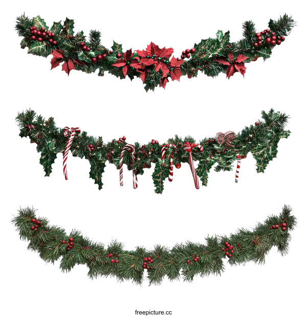 [Transparent Background PNG]Christmas Garland Decorative Elements