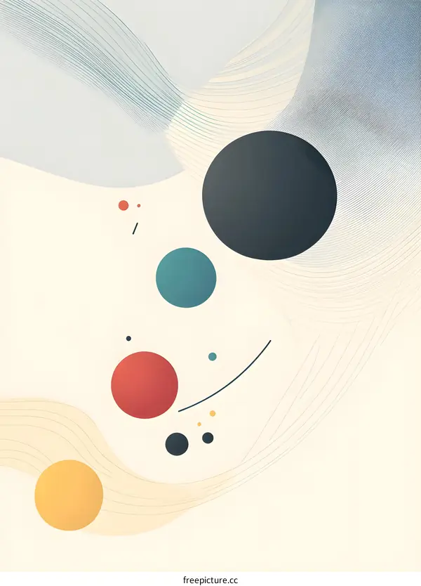 Abstract Background With Geometric Shapes and Lines