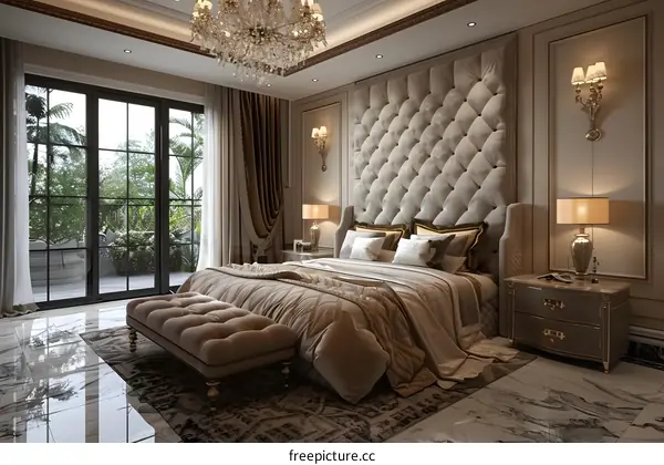 European luxury bedroom