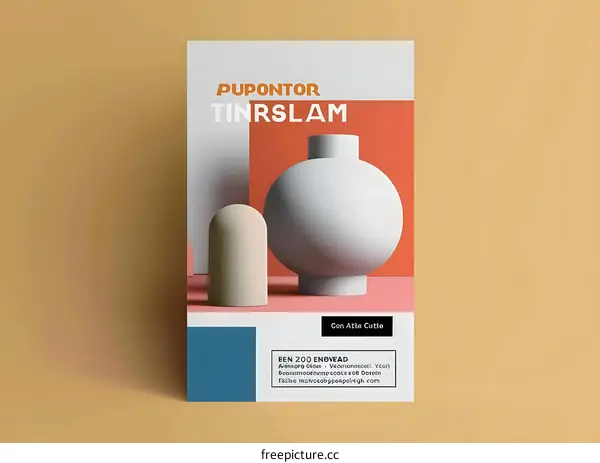 Abstract Geometric Shapes Poster Design