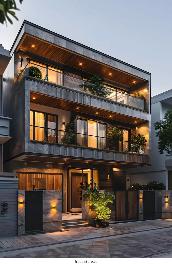 A modern house in Ho Chi Minh City, Vietnam