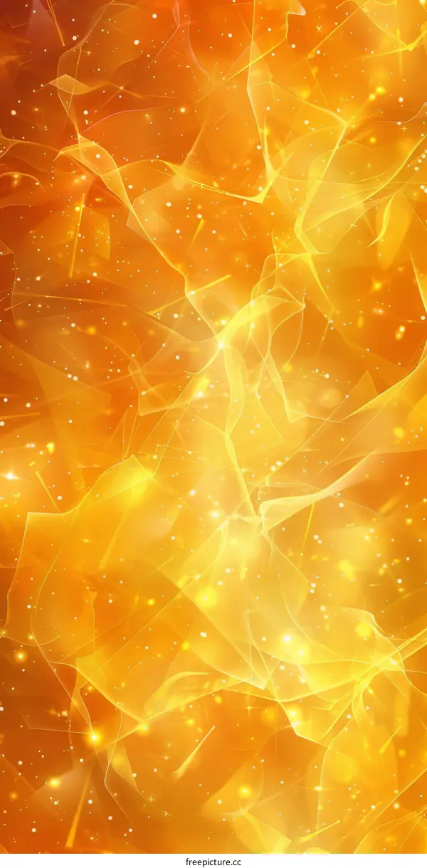 Golden Silk-like Flowing Background