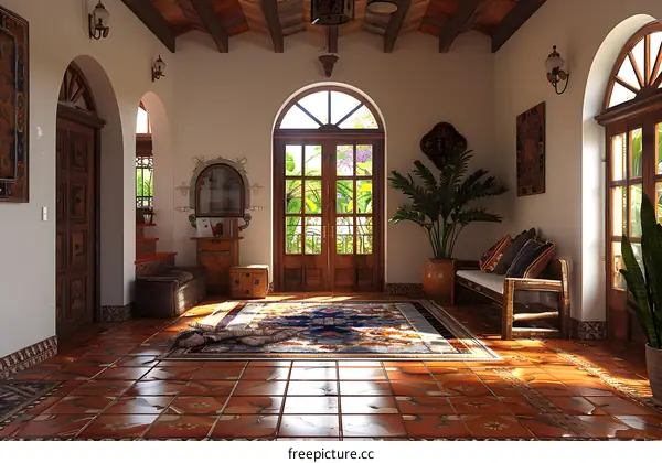 European style home interior living room