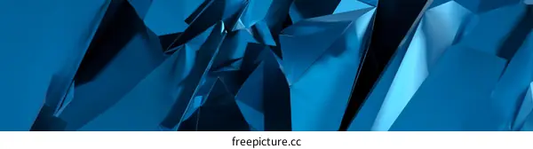 Abstract Geometric Blue Background Design