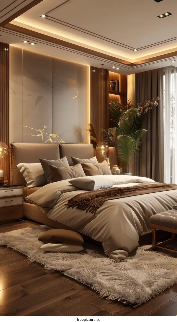 Modern Bedroom with Elegant Furniture