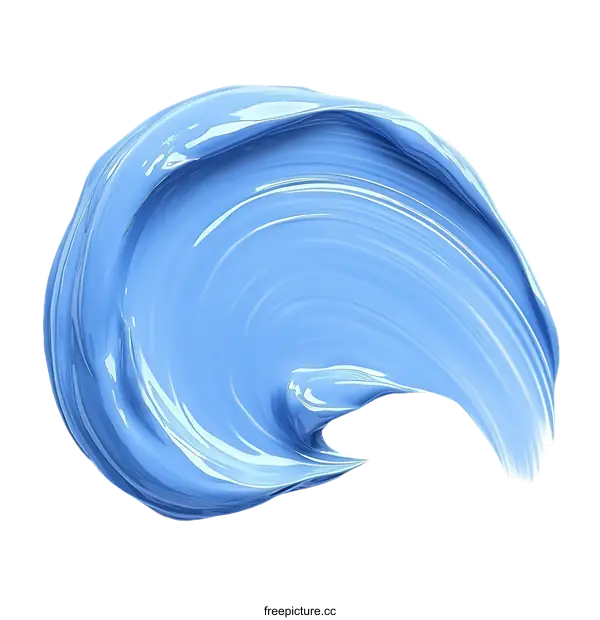 [Transparent Background PNG]Abstract Light Blue Paint Splatter