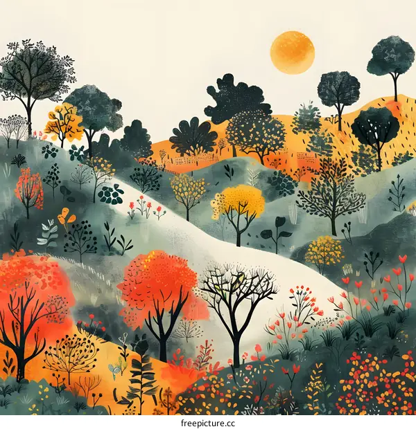 Autumn Landscape Painting