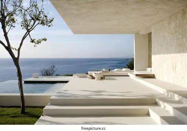 Modern Minimalist House with Infinity Pool and Ocean View