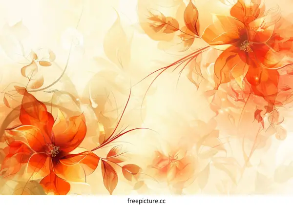 Hand-painted flowers