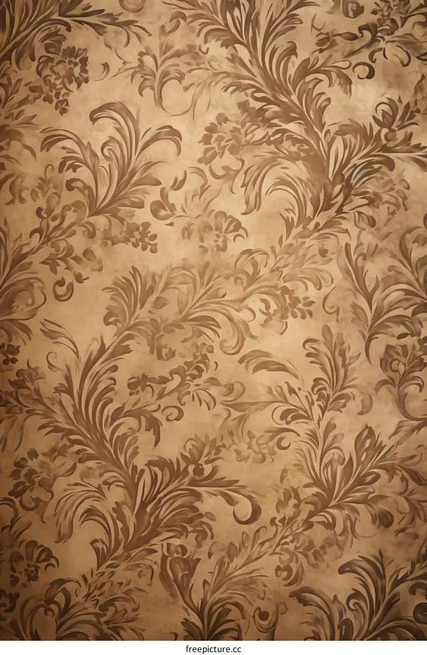 brown floral background