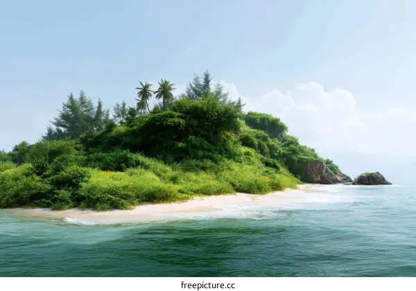 Tropical Island Paradise Scenery
