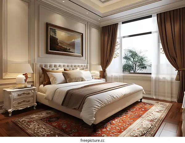 European-style bedroom renderings