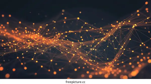 Abstract Network Connections Visualization