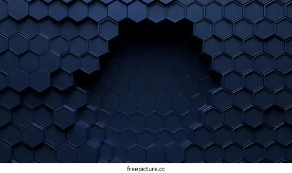 Abstract Geometric Hexagonal Pattern Background